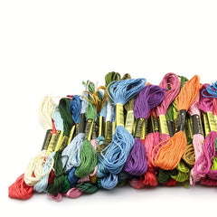 200pcs 8m 6 Shares Cross Stitch Embroidery Thread - 200 Colors
