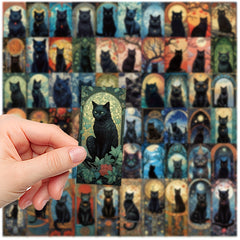 50pcs Cat Noble Cat Series Graffiti Stickers for Laptop Helmet Water Cup DIY