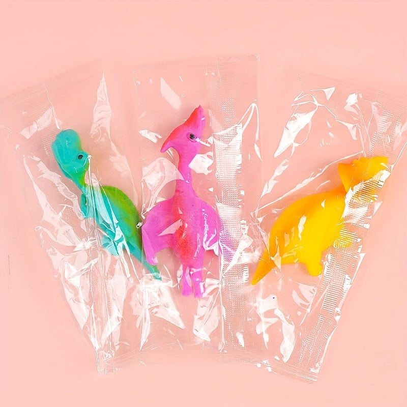 10PCS Ejection Dinosaur Finger Soft Slingshot Toy