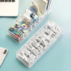 8 Pcs Wire Ties Cable Organizer Box Portable Cord Storage Organizer
