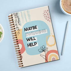 Swearing Helps Funny Notebook 13 97x21 08cm Diary