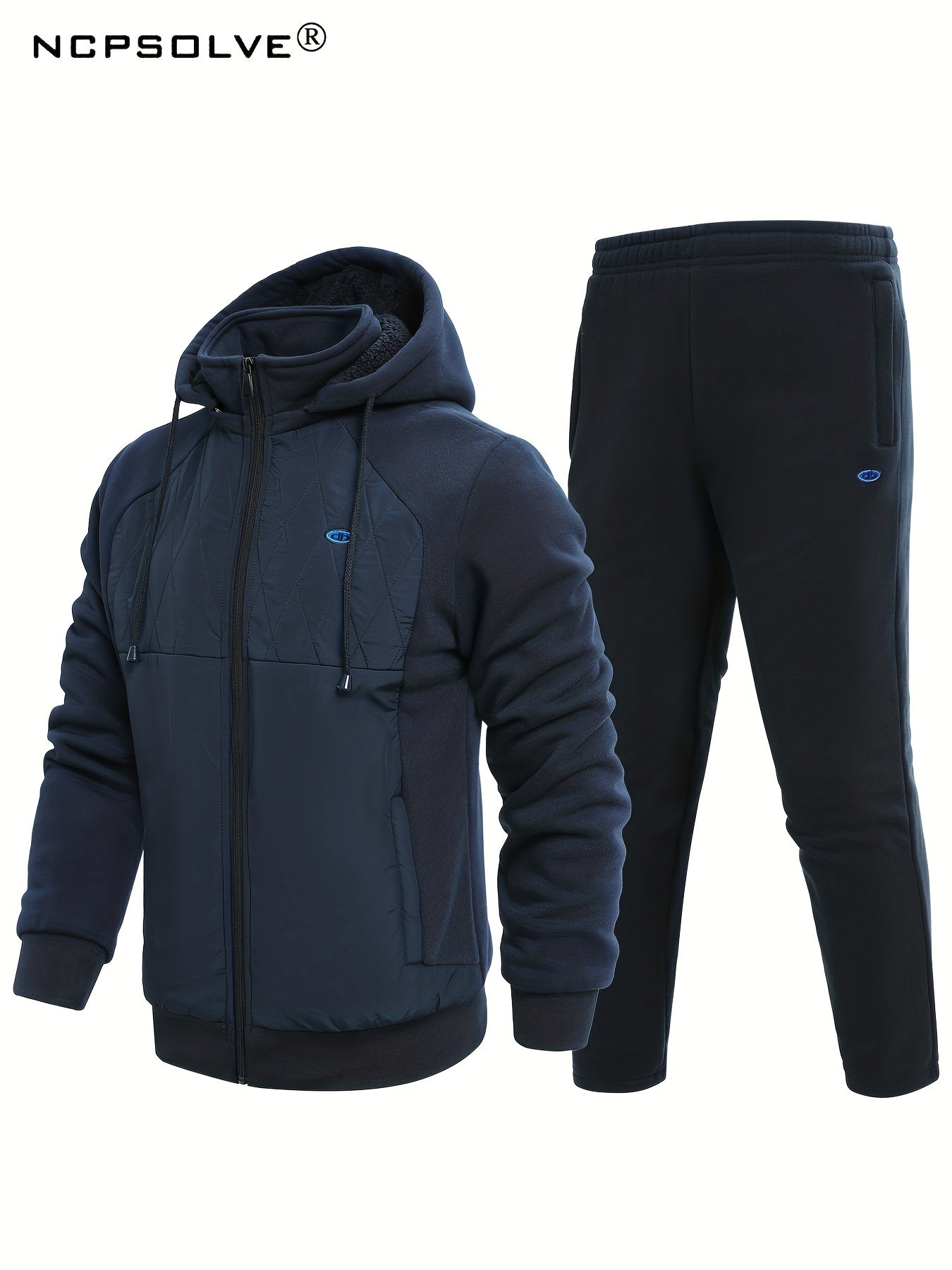 Men's Active Sports Suit Thermal Jacket & Pants for Winter
