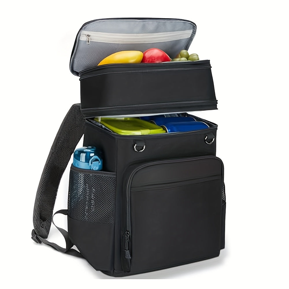 FLXUR Insulated Backpack Cooler Double Layer Waterproof Leakproof Expandable Hea