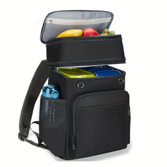 FLXUR Insulated Backpack Cooler Double Layer Waterproof Leakproof Expandable Hea