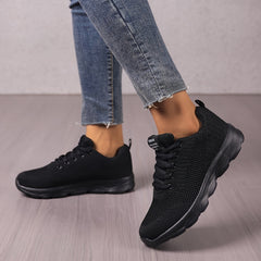 Women's Lightweight Knit Sneakers Casual Breathable Running Shoes