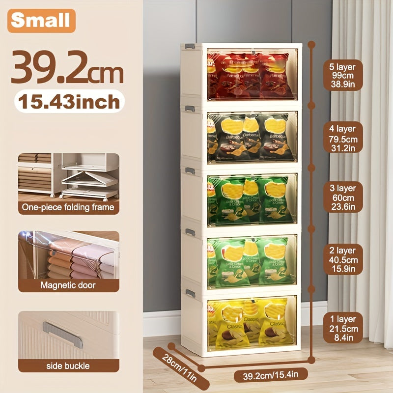 Stackable Storage Bins w/Lids - Organize Home & Office