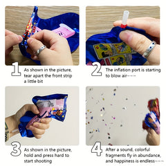 12pcs Handheld Fireworks Gun Party Props Celebration