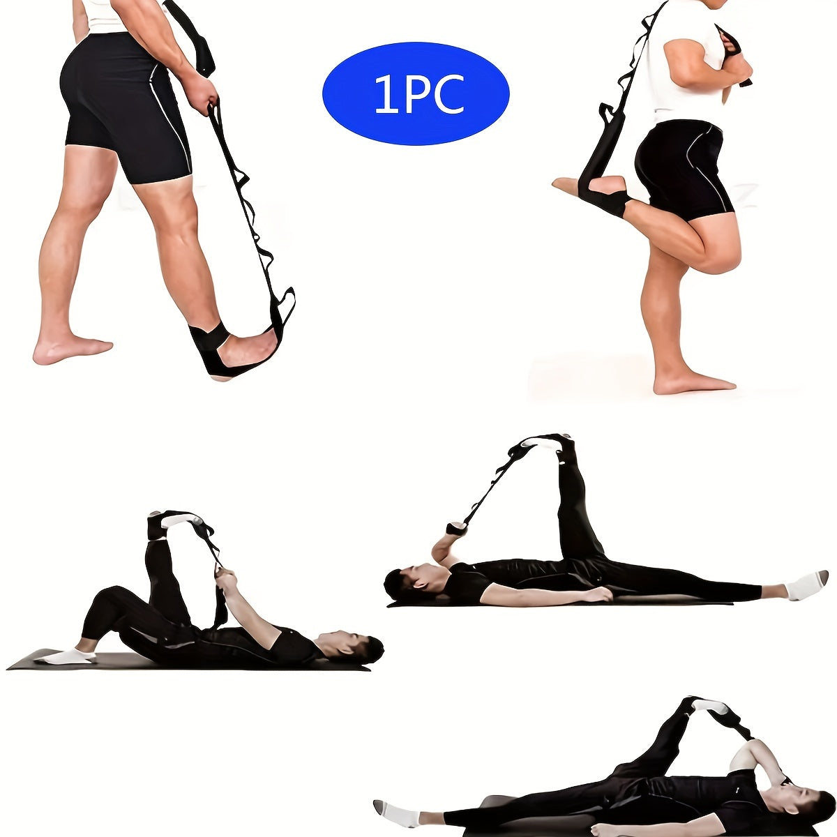 Adjustable Yoga Stretching Belt Resistance Auxiliary Equipment
