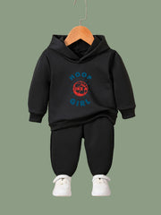 Hoop Girl Pattern Long Sleeve Hooded Sweatshirt Girls