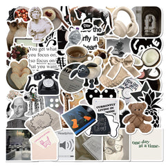 60Pcs Doodle Waterproof Stickers for Laptop Skateboard Bumper, Kids & Teens