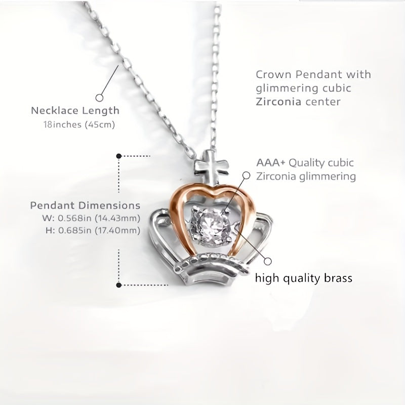 Princess CZ Necklace Birthday Gift