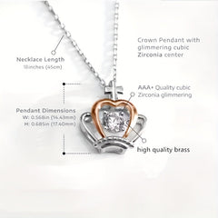 Princess CZ Necklace Birthday Gift
