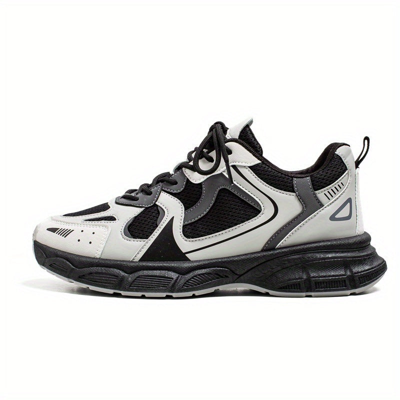 Men's Casual Mesh Sneakers Low Top Platform Running Shoes