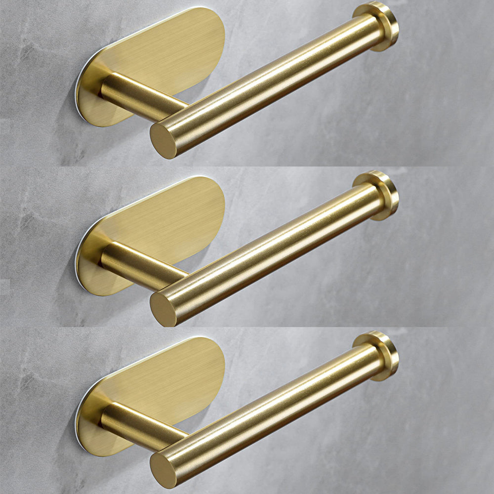 3 Pack Adhesive Toilet Paper Holder Brushed Stainless Steel