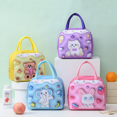 3D Cartoon Lunch Bag Insulated Portable Insulation Bag for Camping Picnic
