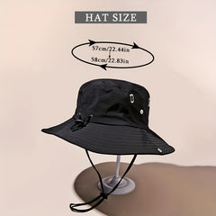 Unisex Sunproof Bucket Hat Wide Brim UV Protection Sun Hat