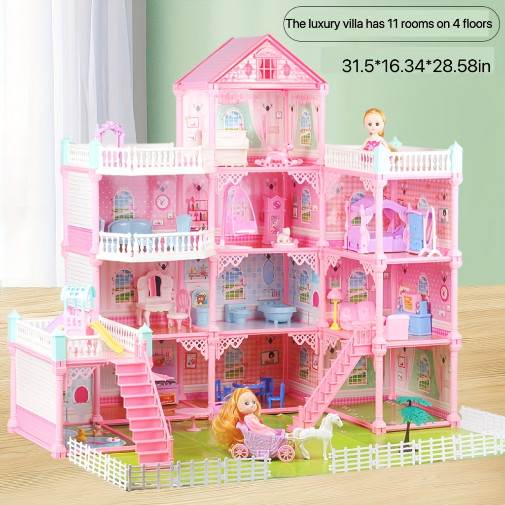 Kids Play House DIY Princess Castle Villa Gift