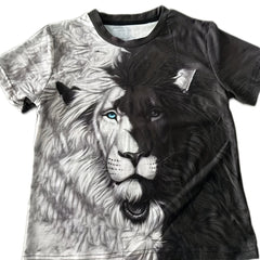3D Lion Graphic Boys Casual Sport T shirt Summer Clothing For Kids
