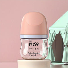 Durable Glass Baby Bottle for Newborns - Safe & Easy to Feed