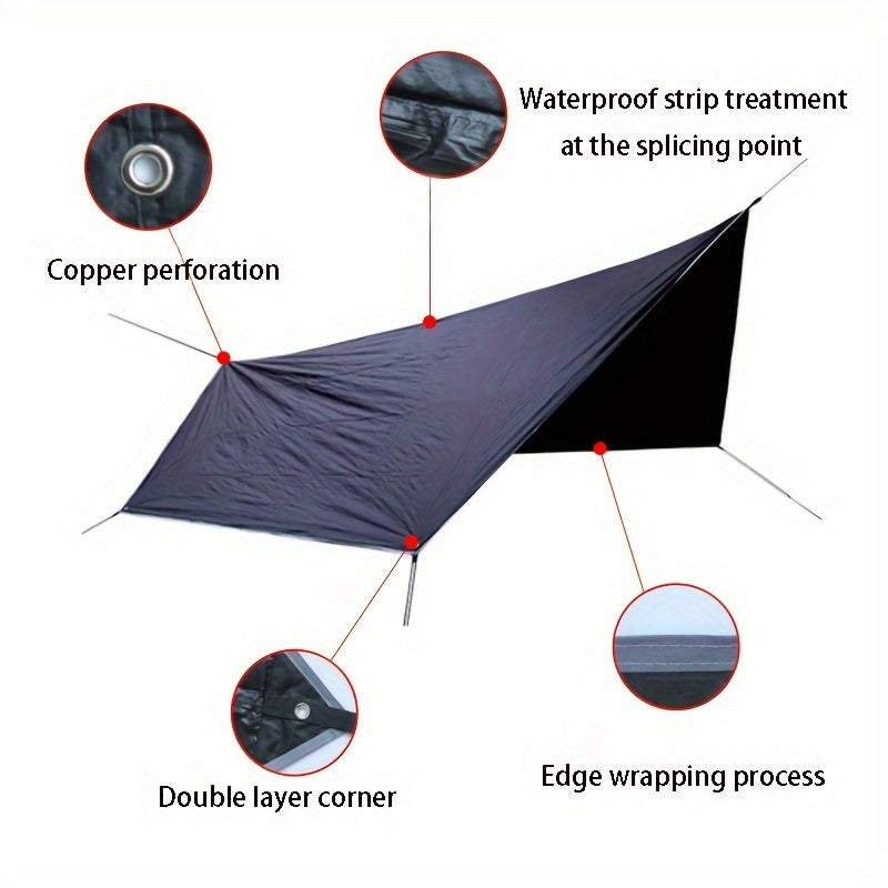 Hexagon Tent Tarp Rainproof Sunshade for Camping
