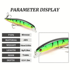 8g Minnow Fishing Lure Floating Hard Bait For Carp Perch Fishing Tackle