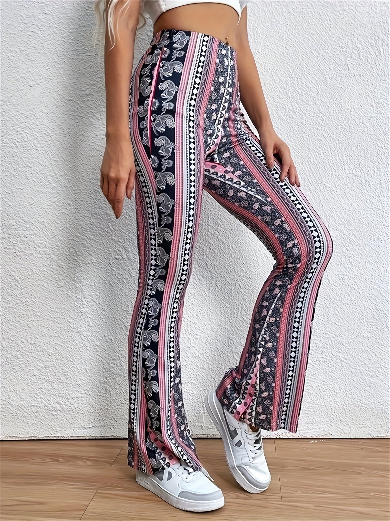 Flared Yoga Pants High Waist Sports Training Bootcut Pants
