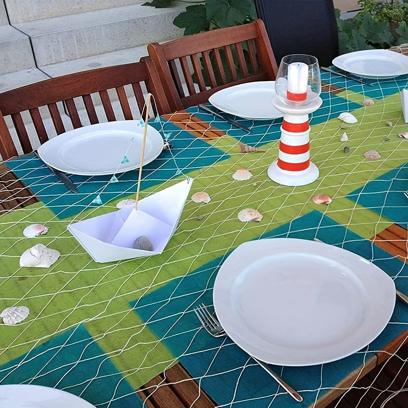 Natural Fish Net Fishnet Decoration Hawaiian And Pirate Party