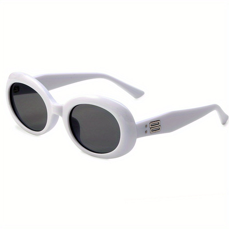 Men's Oval Frame Sunglasses UV Protection