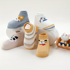 5 Pairs Mesh Thin Sock Shoes for Baby Girls Kids