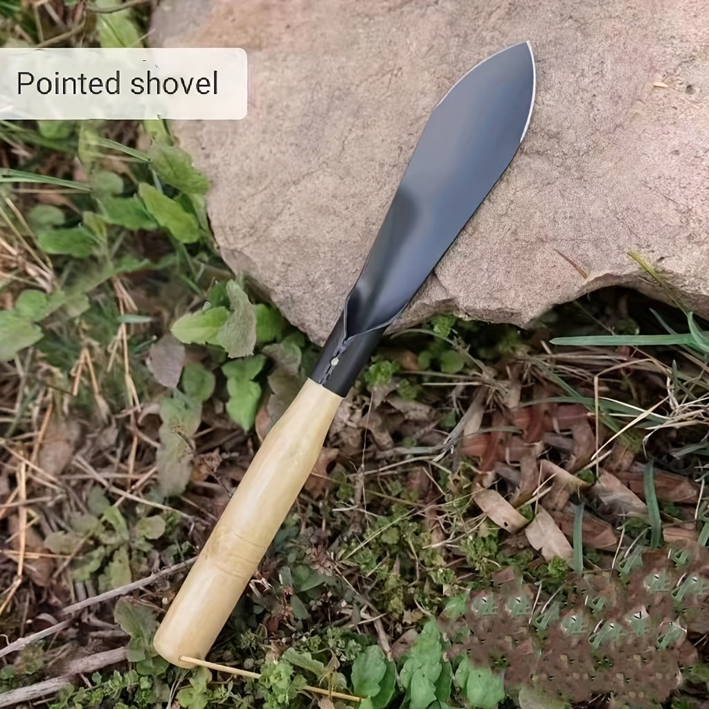 Gardening Shovel with Wooden Handle Rust Resistant