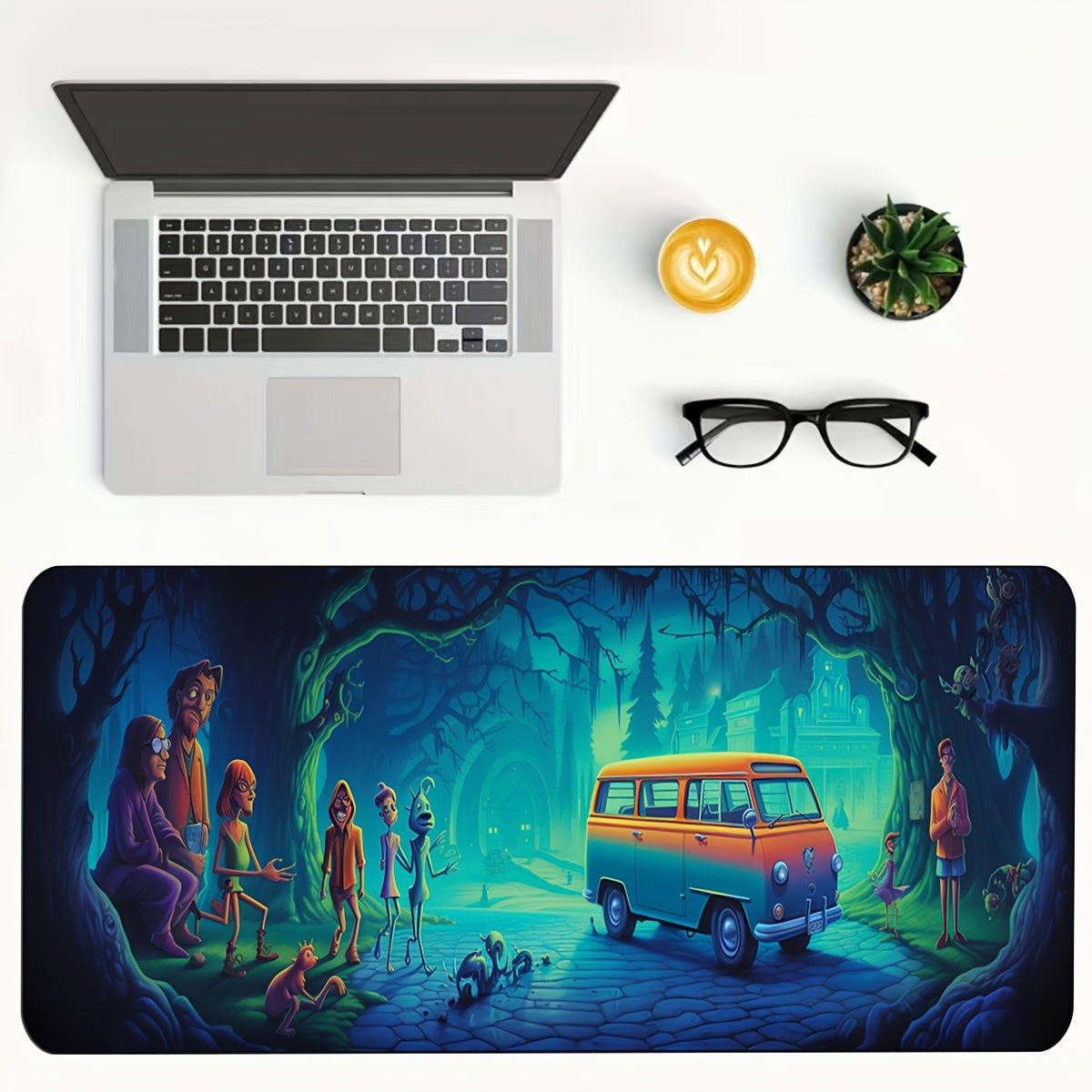 Bus Pattern Mouse Pad for Office and Gaming