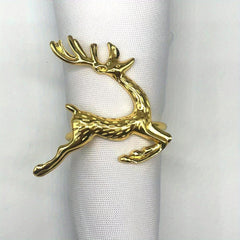 10pcs Napkin Ring Fawn Napkin Circle Christmas Gift Tableware