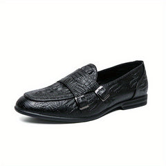 Men's Double Monk Loafers Comfy Casual Shoes