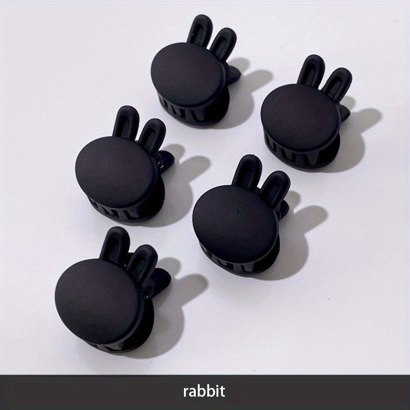 5pcs Small Flower Head Claw Female Side Clip Hair Accessories