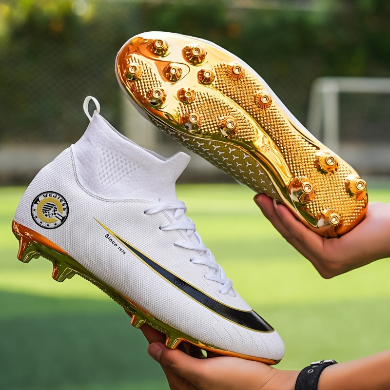 Non Slip Shockproof Soccer Spikes Cleats Lightweight Turf Soccer Shoes