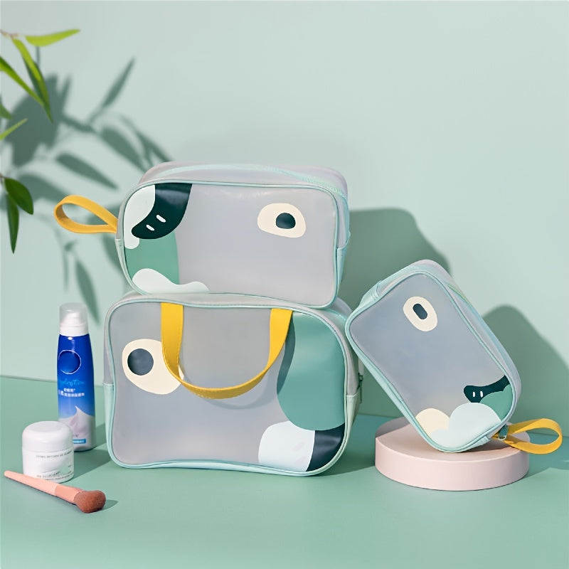 Travel Toiletry Bag Zipper Makeup Brush Holder