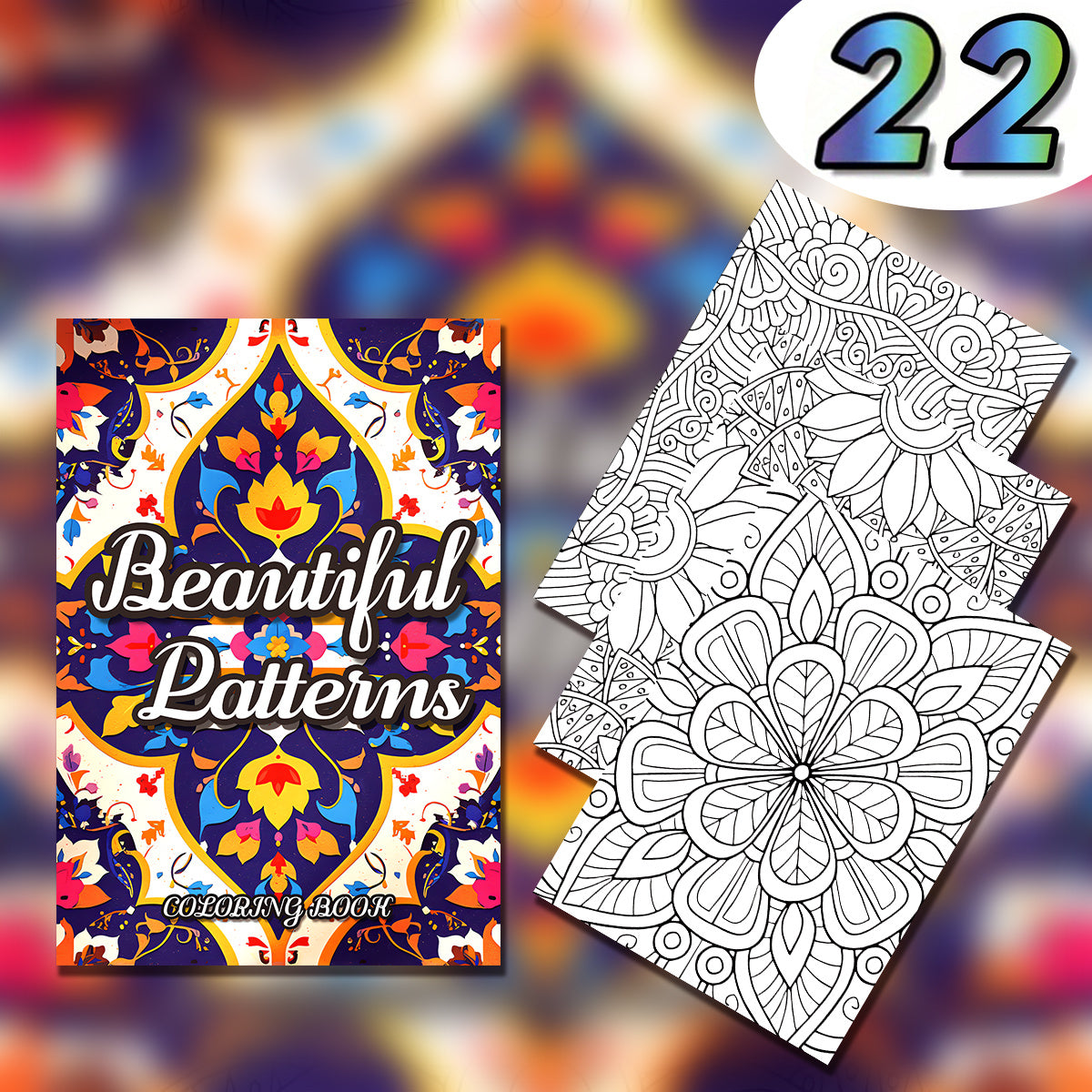 Adult Coloring Book Patterns: Ideal Gift for Friends & Family
