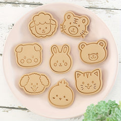 8pcs Mini Dog Mold Cookie Cutters Pastry Baking Accessories