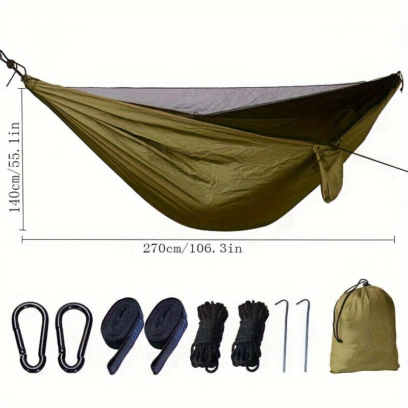 Outdoor Double Hammock with Mosquito Net for Camping