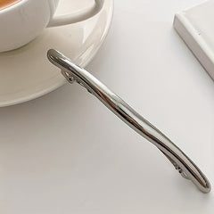 Silvery Alloy Hair Clip Duck Billed Style Hair Accessories Women