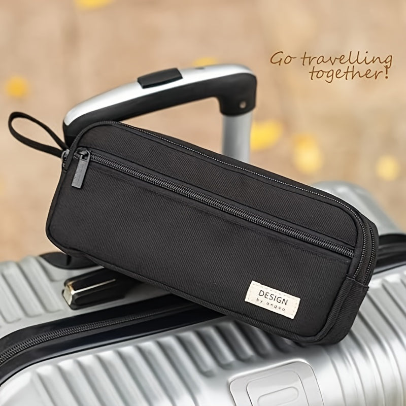 Large capacity double layer pencil case