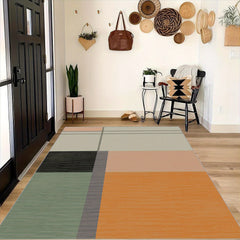 Nordic Minimalist Block Pattern Carpet for Living Room Sofas Bedrooms - Non Slip