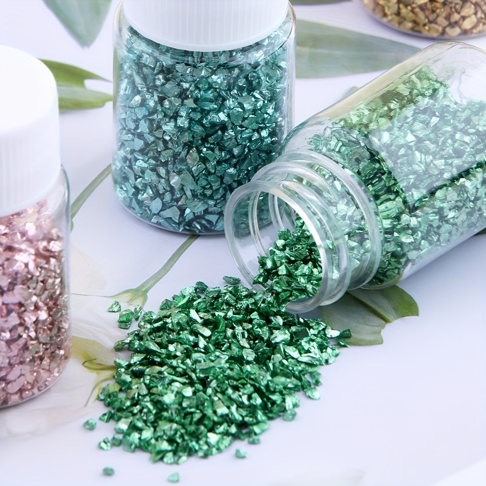 30g Crushed Glass Craft Glitter For Resin Nail Art DIY Jewelry