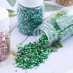 4 Colour Set Metallic Crystal Chips 120g Resin Filler Nail Art DIY Jewelry