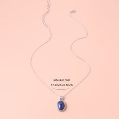 Vintage Oval Side Carved Necklace
