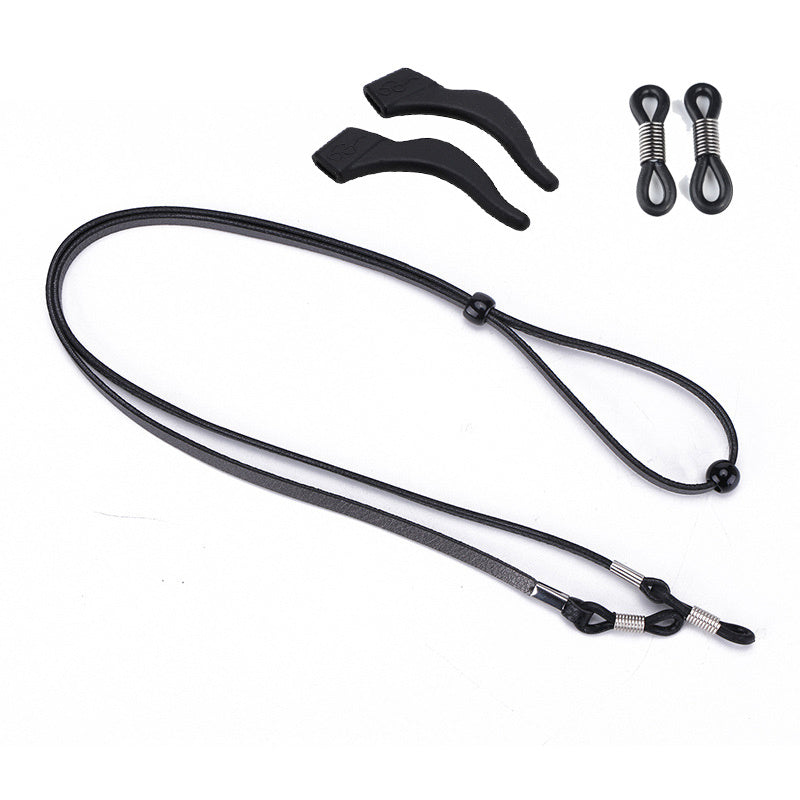OOLVS Sunglasses Holder Strap Cord PU Leather Eyeglasses Chain