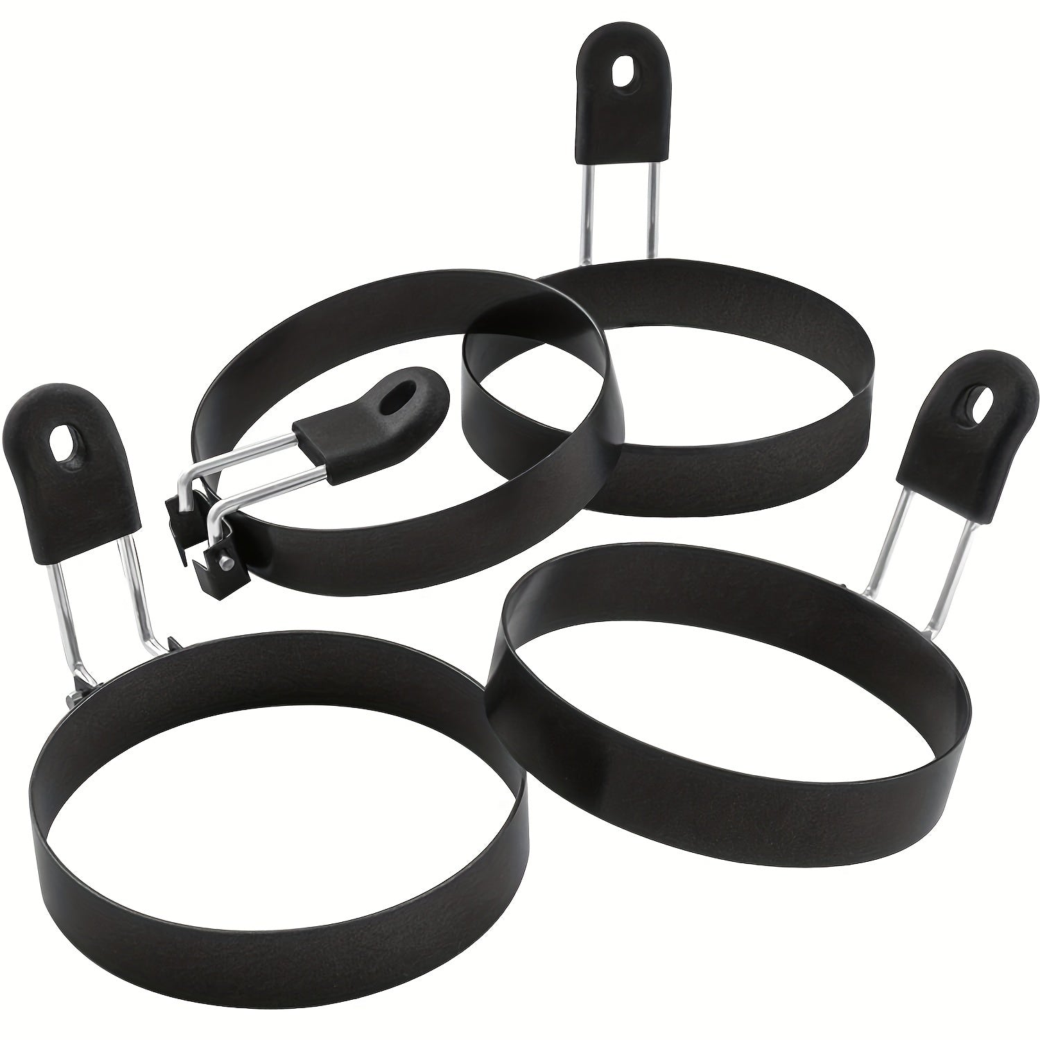 Nonstick Egg Rings Round Crumpet Mold for Pancake English Muffins Cooking