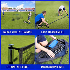 Portable Soccer Rebounder Trainer Net for Indoor & Outdoor Training