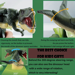 Vibrating Head & Tail Dinosaur Toy - Tyrannosaurus Model