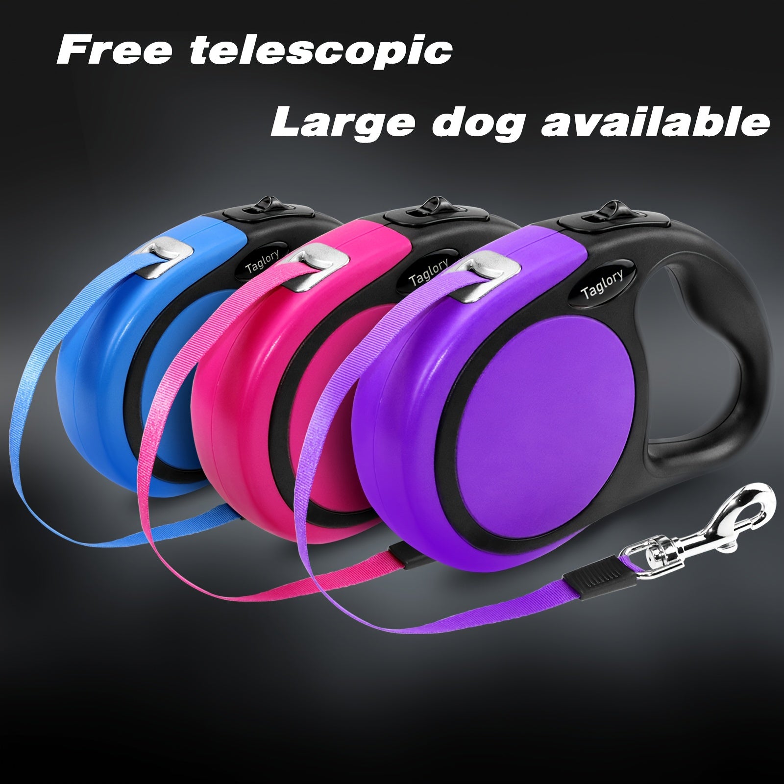 JOYTALE Retractable Dog Leash - Comfort & Style for Walks